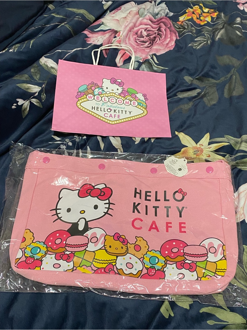 Hello Kitty Cafe Crossbody Tote Bag